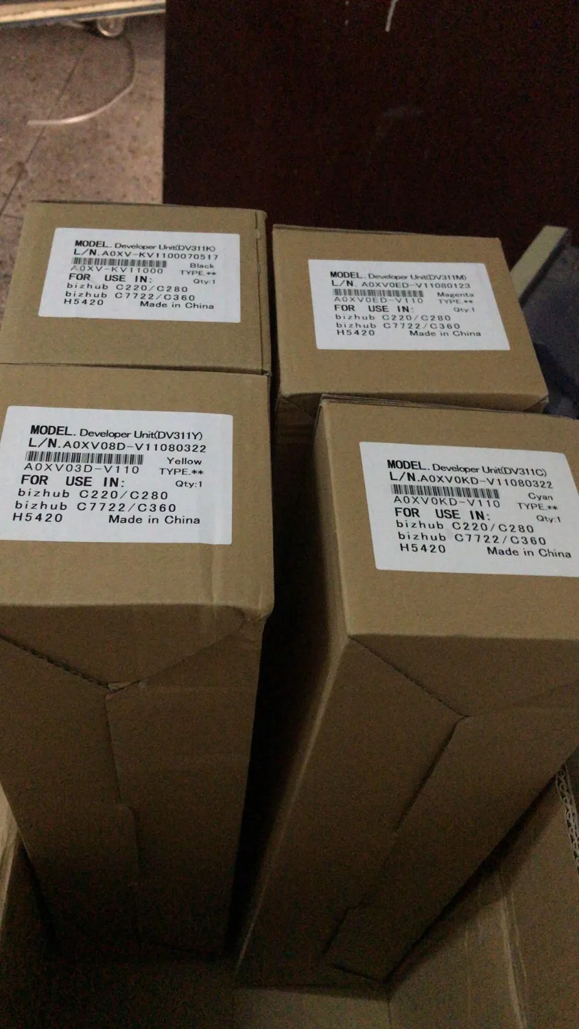 Новый блок разработчика совместимый с Konica Minolta Bizhub C220/C280/C360 C7722 Drum unit DV311 расходные