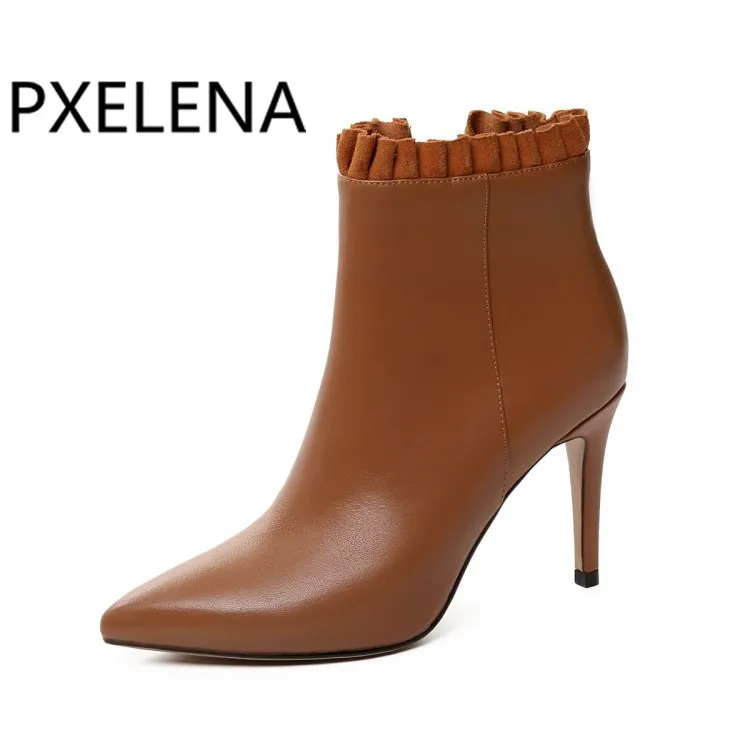 PXELENA/Новые Брендовые женские ботильоны дизайнерские свадебные модельные ботинки
