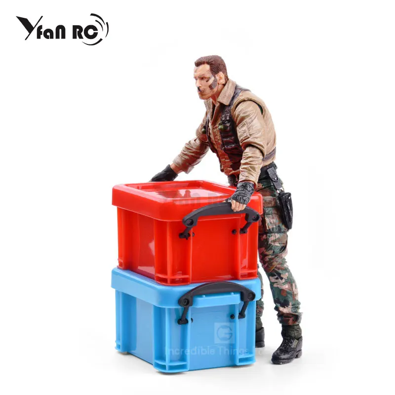 

1PC Mini Plastic Storage Box Body Shell 85*65*50mm Simulation Screws Box for 1/10 VP TRX4 SCX10 90046 D90 RC Cars Decoration