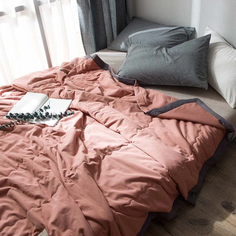 Летнее воздухопроницаемое тепловое одеяло для кровати, легкое дышащее одеяло для дивана, домашний декор, постельные принадлежности, покрывало
