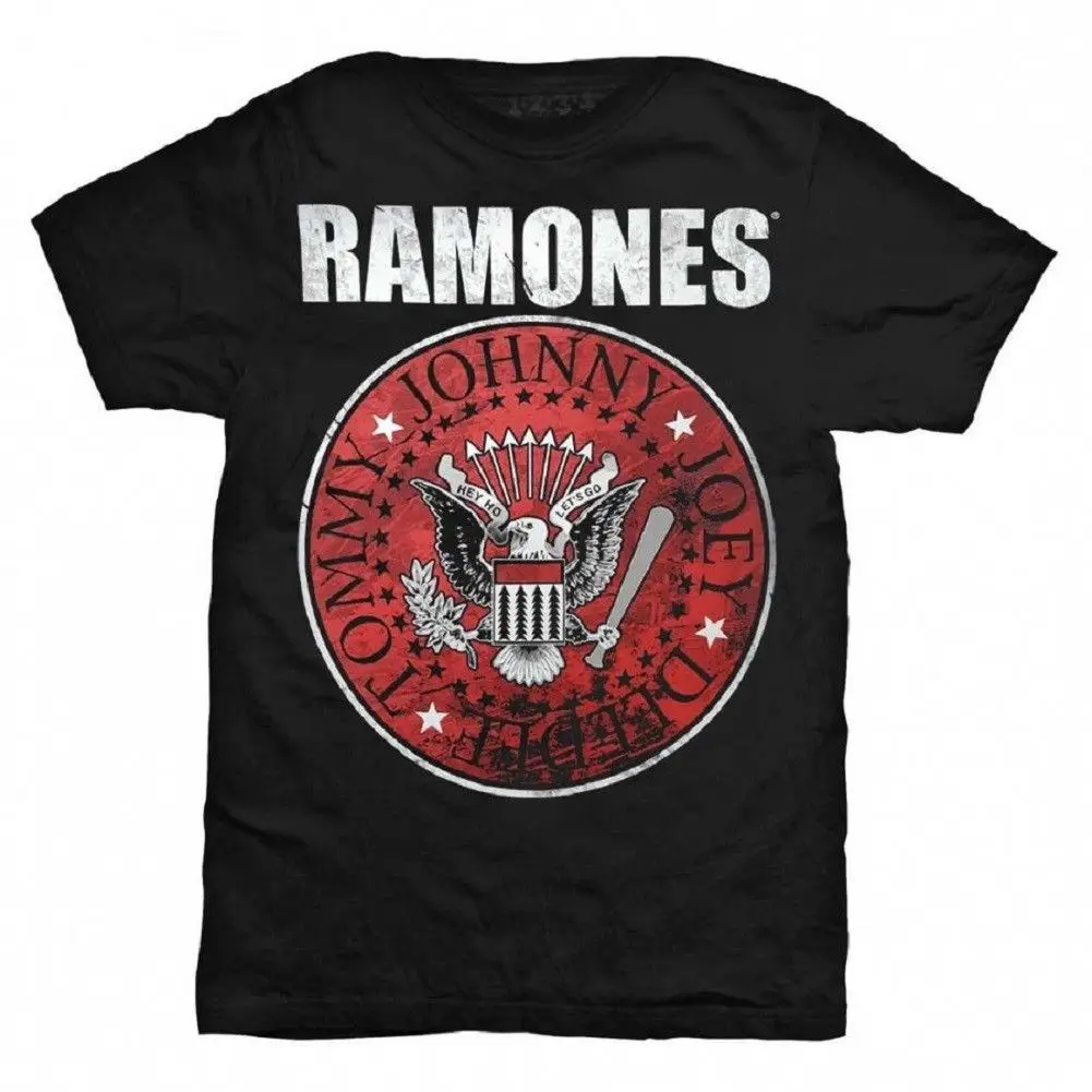 The Ramones-герб логотип Красная футболка обувь по индивидуальному заказу выбери свой