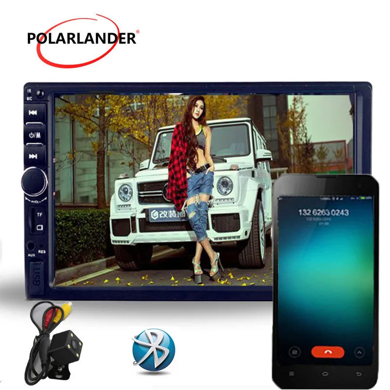 Авторадио 7'ƈ din автомобильное радио MP5 palyer bluetooth Зеркало Ссылка USB TF FM AUX в