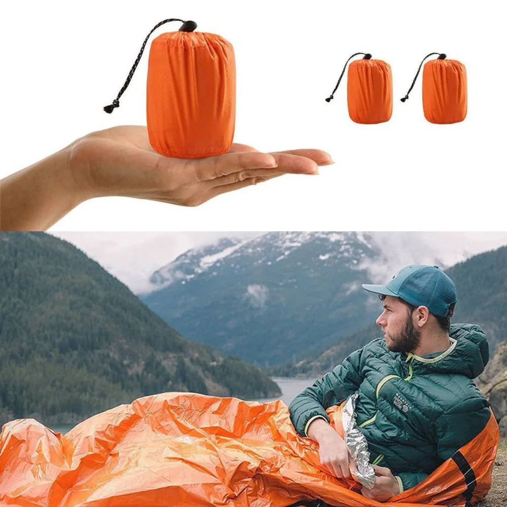 

Ultralight Emergency Sleeping Bag Adult Outdoor Waterproof Survival Travel Walking Beach Sleeping Bags For Camping Hiking