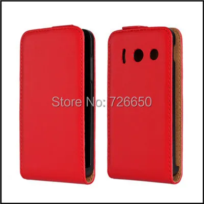

Genuine leather Case for Huawei Y300 Ascend t8833 Flip Cover + Free Screen Protector