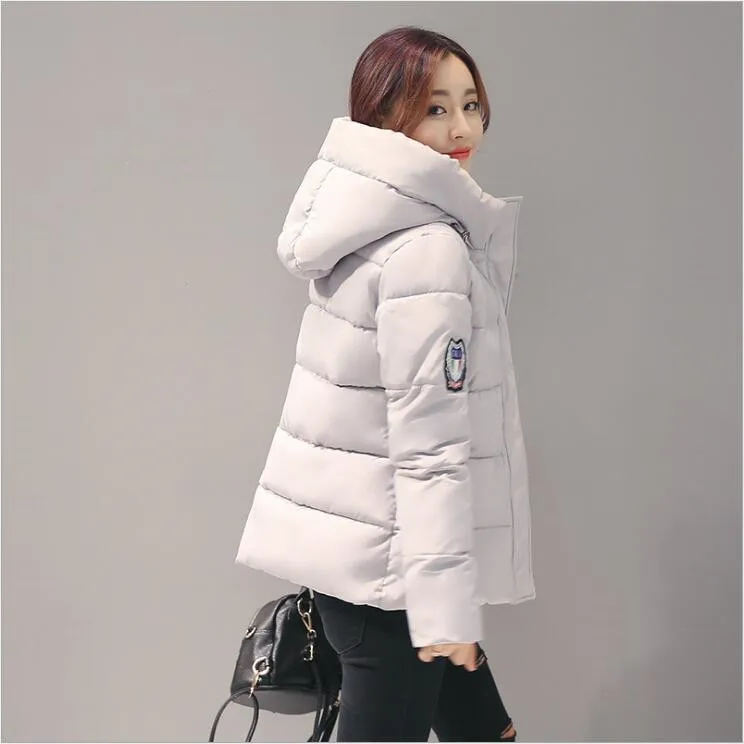 2016 Women Winter Jacket Fashionable New Europe United States Warm Hooded Cultivate One s Morality Short