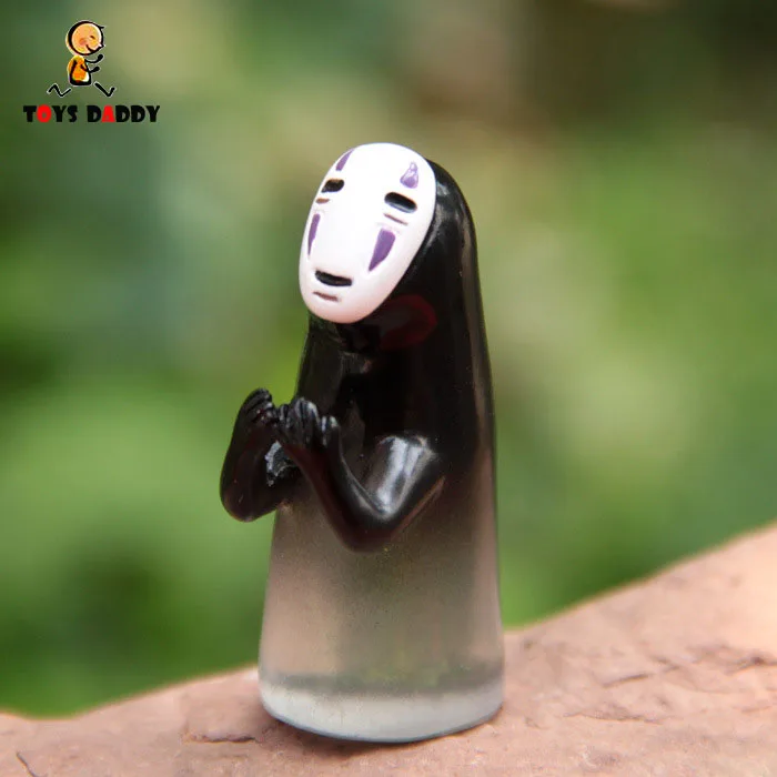 

HOT glass Faceless No Face Men Prayer DIY Micro Landscape Garden Ornament Animation Action Figure Model Decoration