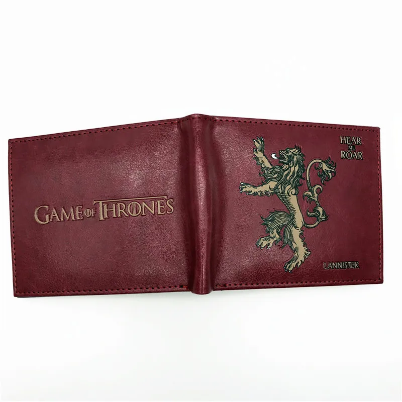 USA NEW Game of Thrones Hear Roar Wallet Leather PU Short photo 