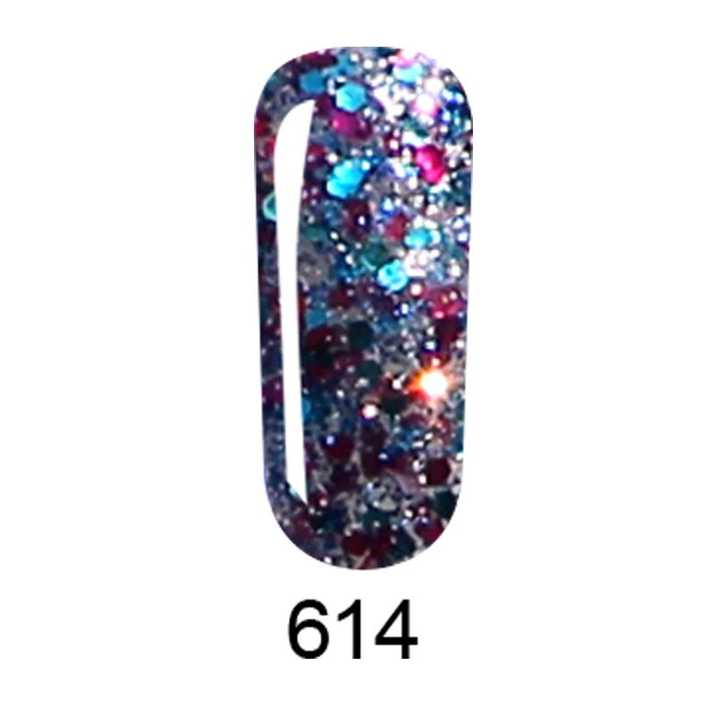 Блестящий перламутровый гель для ногтей с бриллиантовым жемчугом, 8 мл, долговечный УФ-лак для ногтей, блестящий, впитывающий, Цветной Гель-лак для ногтей - Цвет: 614