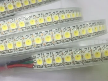 

addressable 2m 144LEDs/m DC5V SK6812 WHITE color led pixel strip,waterproof in silicon tube;IP66,with 144pixels/M;WHITE PCB
