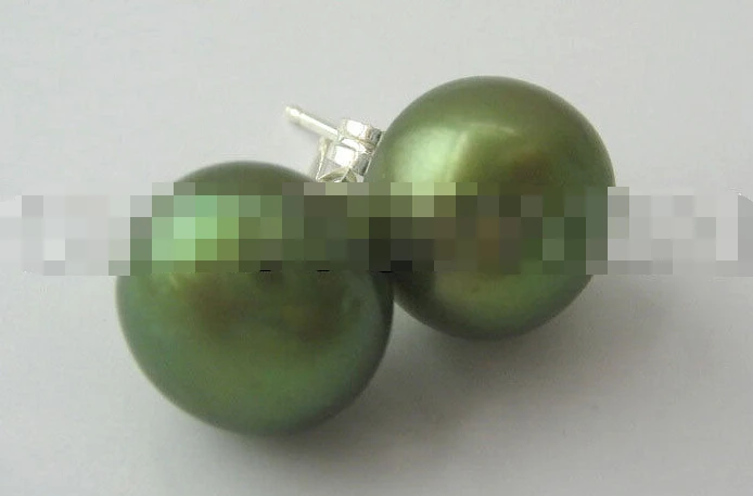 

hot sell new - 1095 natural green pearl earring