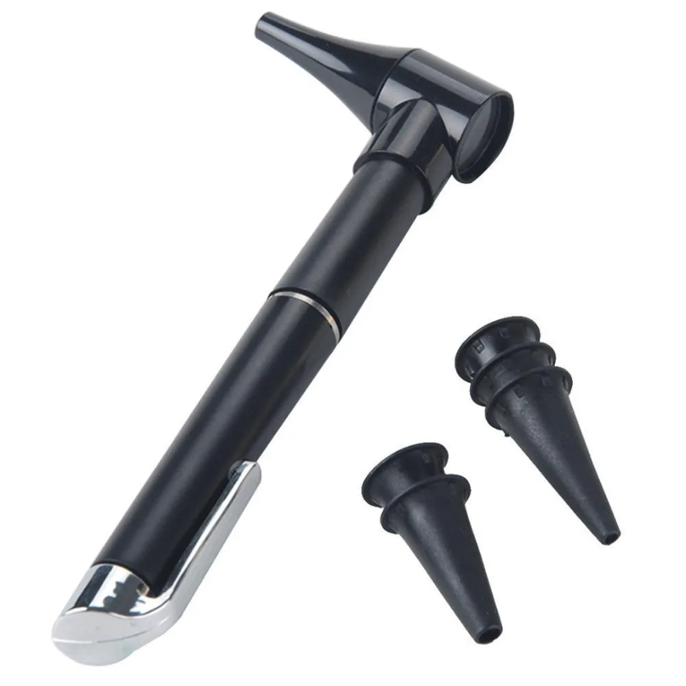 

Mayitr Black Otoscope Pen 120mm ABS & Metal Penlight Otoscope Pen Style Light for Ear Nose Throat Clinical Decoration