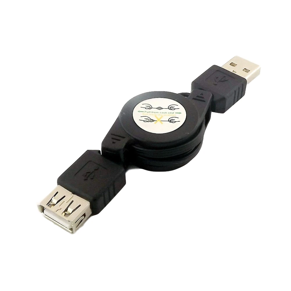 20 шт USB 2,0 мужчина к USB 2,0 гнездовой разъем Мужской к женскому порту удлинитель выдвижной Соединительный шнур