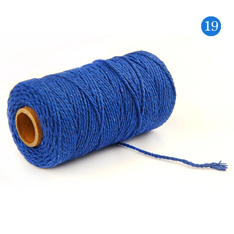 100m/roll 2ply Bakers Twine String Cotton Cords Rope for Home Decor Handmade Christmas Gift Packing Craft Projects DIY