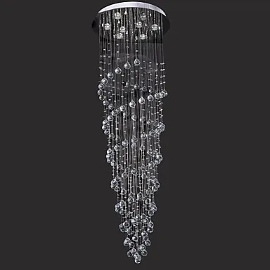 

Flush Mounted Modern Crystal LED Ceiling Light Lamp With 8 Lights, Lustres De Teto Free Shipping