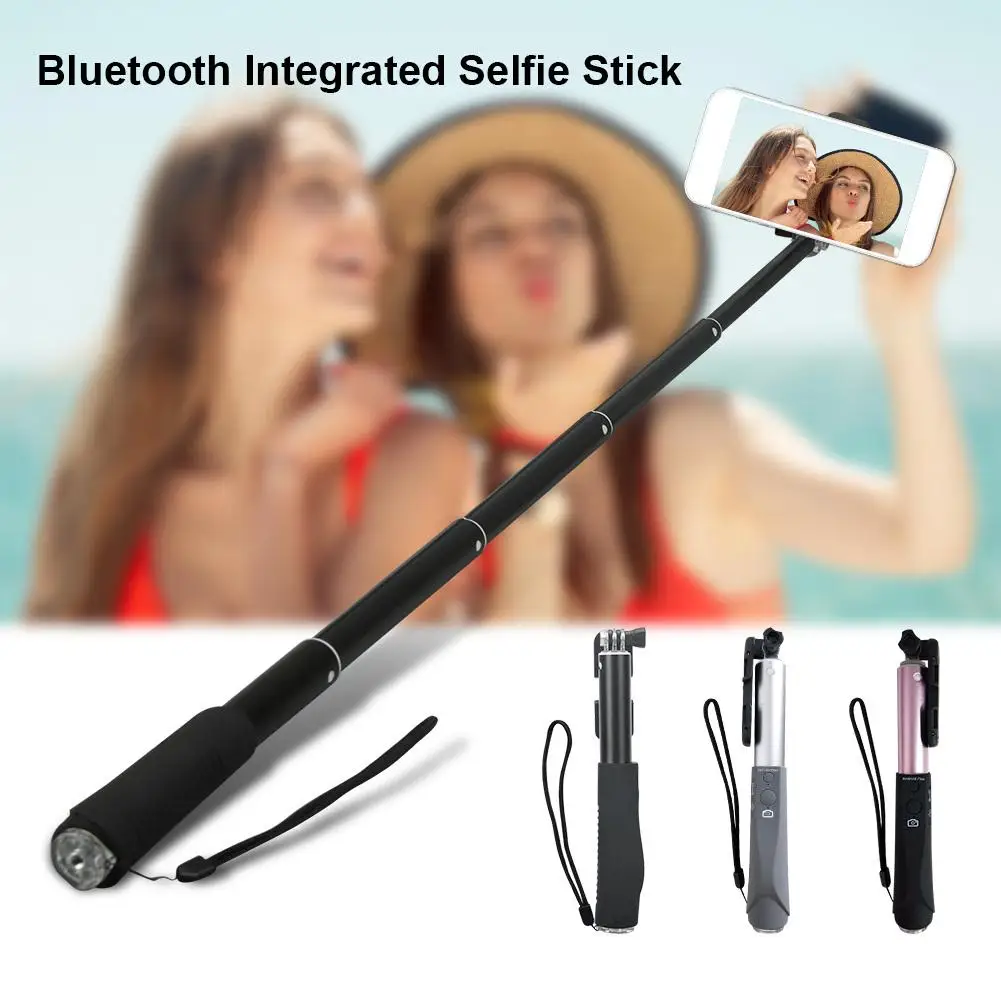 comprar Máquina de Vara Selfie Universal Bluetooth Self Timer Telescópica Haste de Liga de Alumínio Acessórios Da Câmera Self Timer À Prova D Água
