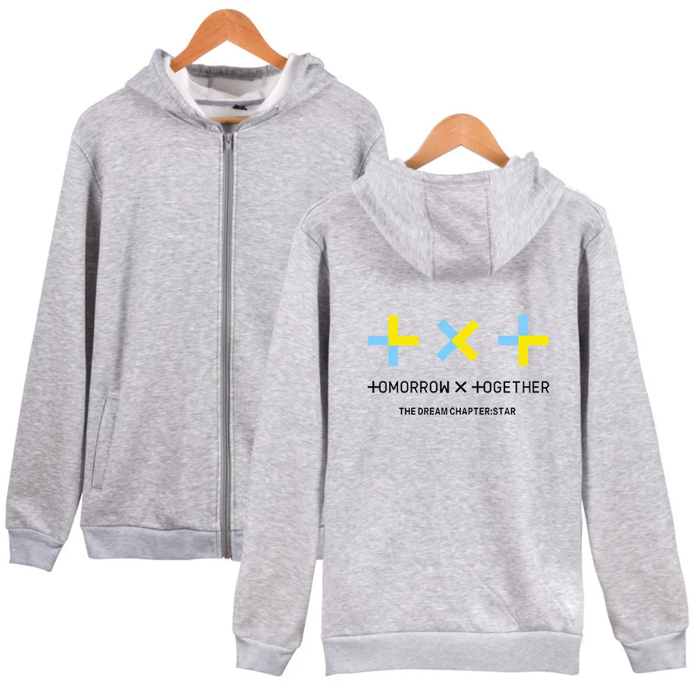 XXS XXXL 2021 Новое прибытие Дешевые kpop куртка txt группа TXT Толстовка завтра X вместе