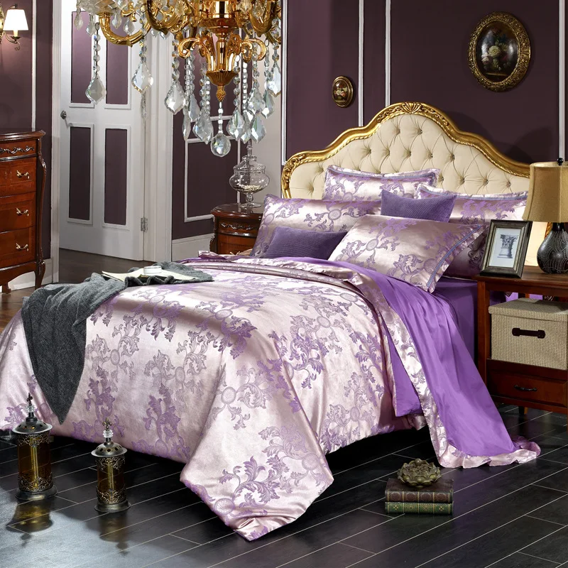 

4 Piece Duvet Cover King Size Bedding Set Queen Size Reactive Printing Bed Quilt Cover Bed Sheet Set Terylene Duvet Quilt Cover