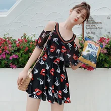 Новое поступление Для женщин сексуальный купальник купальные костюмы V-Neck женские слитные купальники для будущих мам костюмы с низким вырезом на спине и принтом купальный костюм Natatorium пляжная одежда