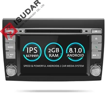 Isudar 2 Din Android 8.1 Car Multimedia player For Fiat/Bravo 2007 2008 2009 2010 2011 2012 DVD Automotivo GPS Radio 2 GB RAM