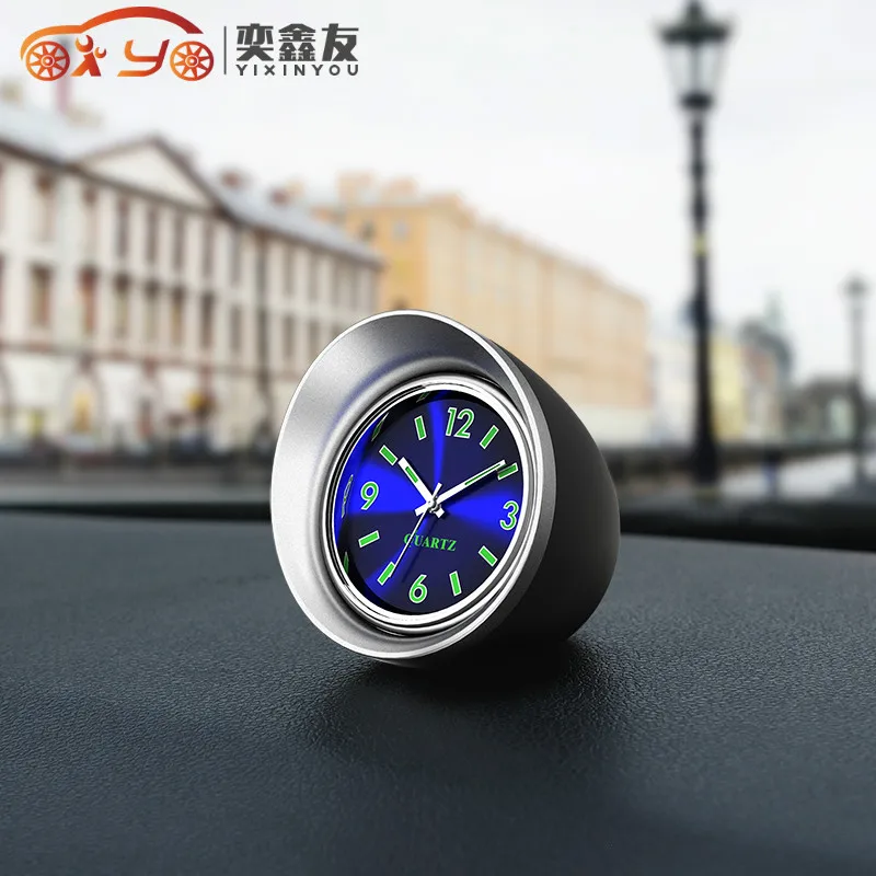 

YIXINYOU Car-Styling Luminous Car Quartz Clock Auto Interior Clock Automobile Creative Digital Pointer Watches(6.3)