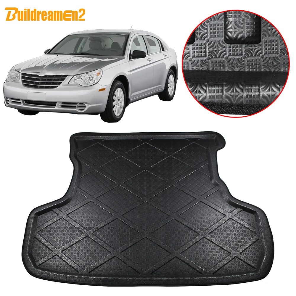 

Buildreamen2 For Chrysler Sebring Car Accessories Tail Boot Rear Trunk Mat Liner Cargo Floor Tray Carpet Mud Kick Protector Pad