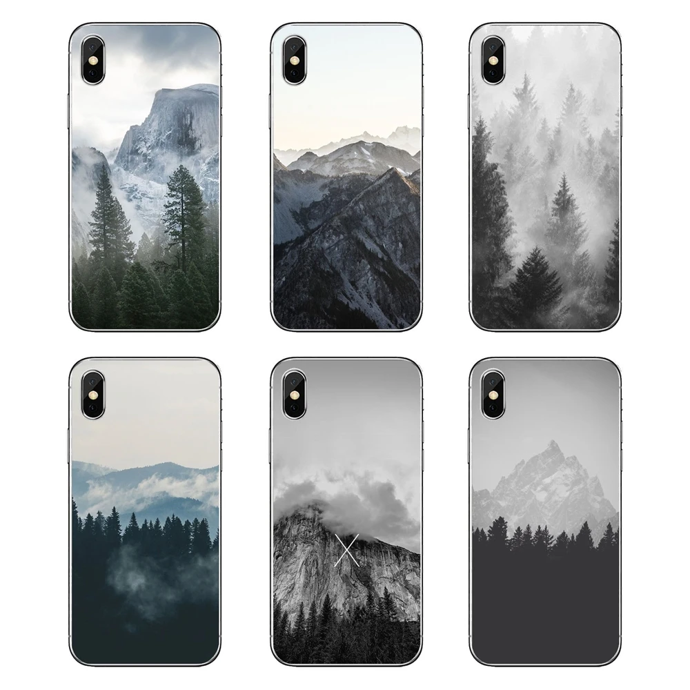 Мягкий прозрачный чехол для iPod Touch iPhone 4 4S 5 5S 5C SE 6 6S 7 8 X XR XS Plus MAX черный и белый цвета