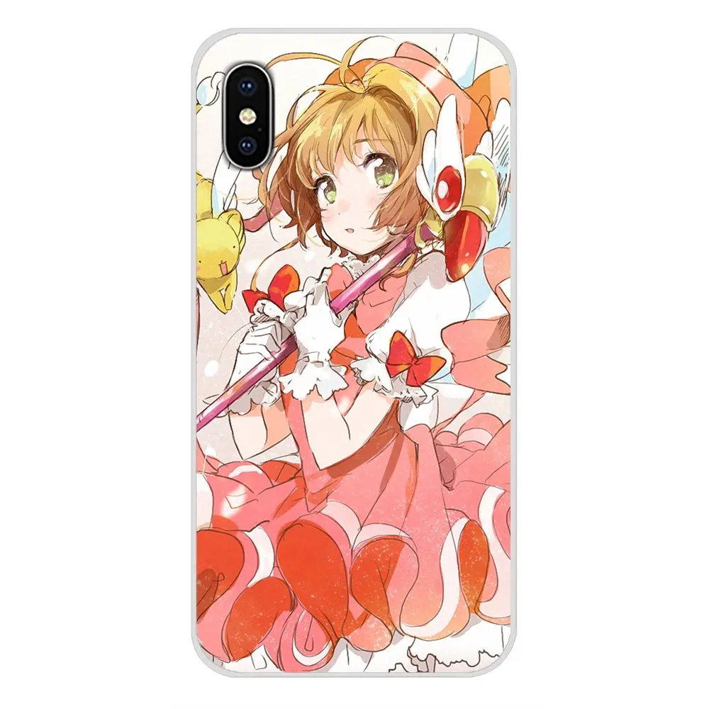 Sakura Card Captor Clow для Xiaomi Mi6 A1 5X 6X Redmi Note 5 5A 4X 4A 4 3 Plus Pro pocophone F1 аксессуары чехлы
