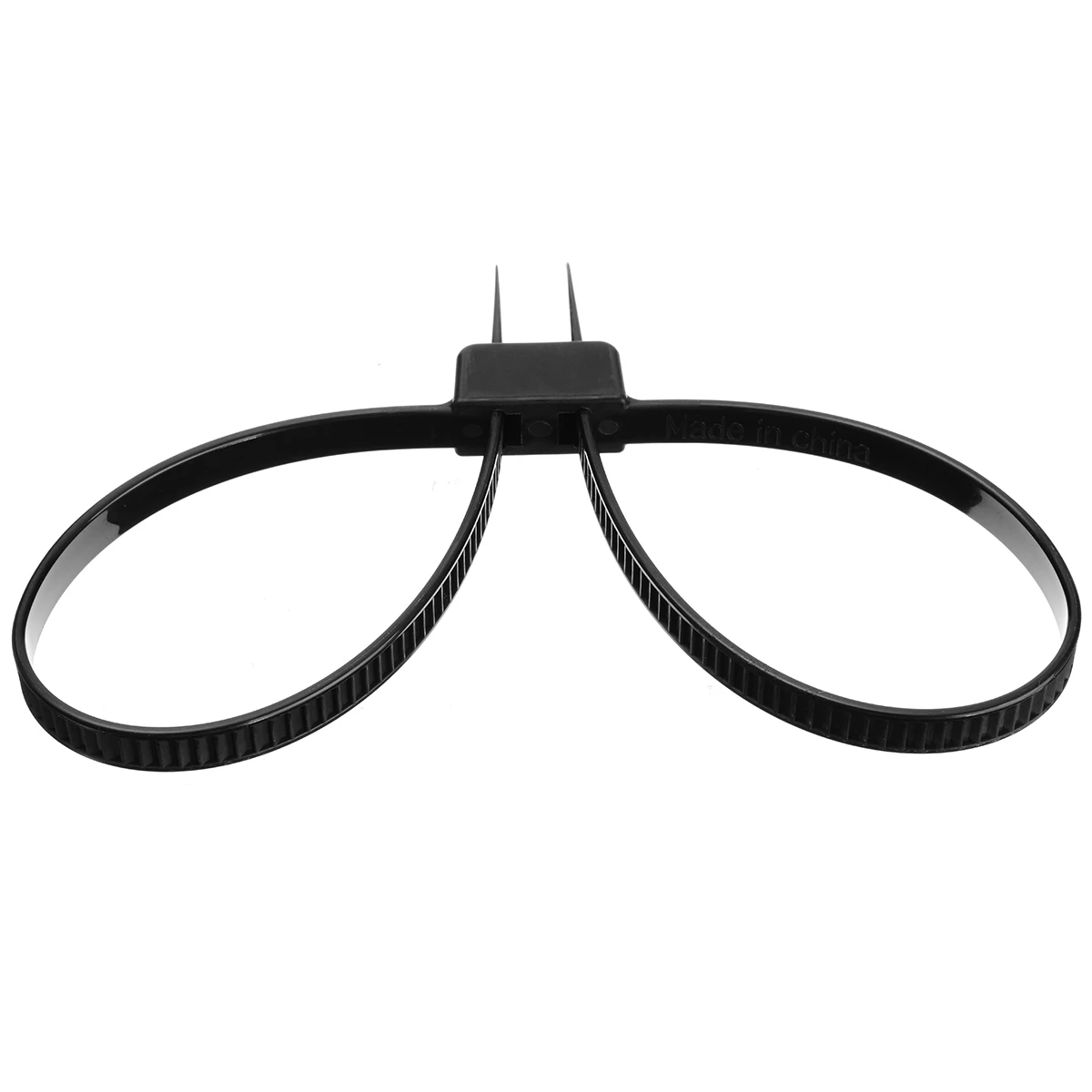 1Pcs Double Cuff Disposable Restraint Zip Tie Cuff Self Locking Cuff  Self Locking Nylon Cable Ties 12mmx700mm Black