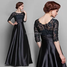 

New arrival A-Line Cap Sleeve Floor-Length Taffeta Lace Mother Of The Bride Dress With Wedding Party Dresses