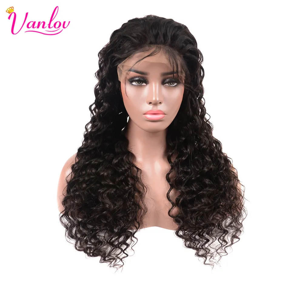 360 Lace Frontal Wigs Malaysian Deep Wave Lace Front Human Hair Wigs