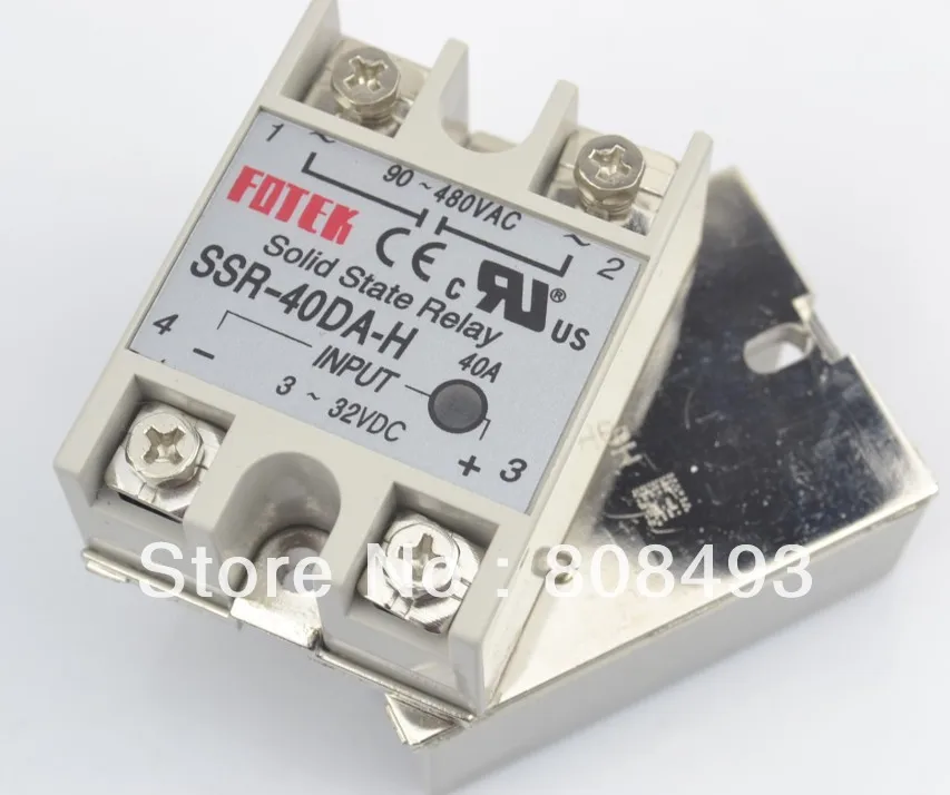Купить твердотельные реле ssr-40da-h 40а, однофазный сср в интернет ...