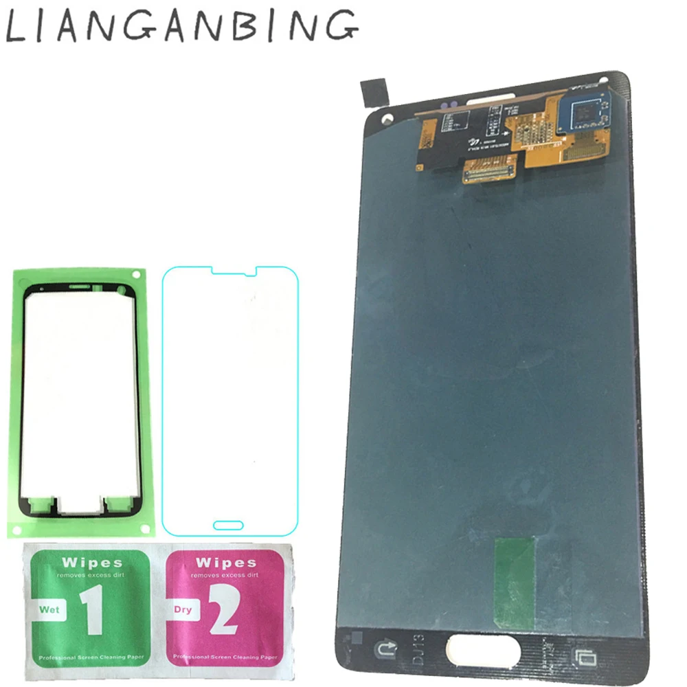 

New Super AMOLED LCD N910 N910A N910F N910H Display 100% Tested Working Touch Screen Assembly For Samsung Galaxy Note 4