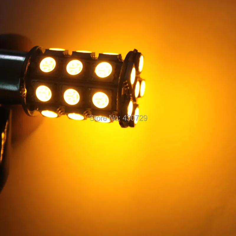 4 шт. 1156 BA15S P21W 27 SMD 5050 светодиодный красный белый желтый Автомобильный задний