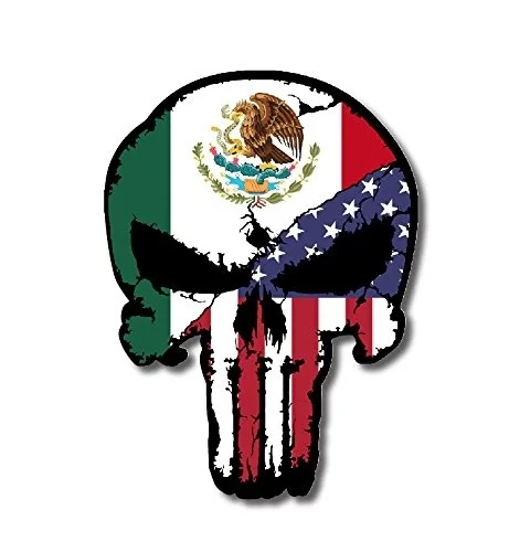 For Mexico USA Flag Punisher Skull Vinyl Decal Sticker Truck Car | Игрушки и хобби
