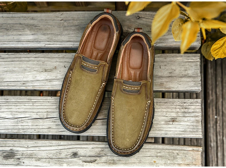 MVVT/100% натуральная кожа, мужская повседневная обувь из коровьей кожи, Мужская Уличная обувь высокого качества, мужская обувь на плоской