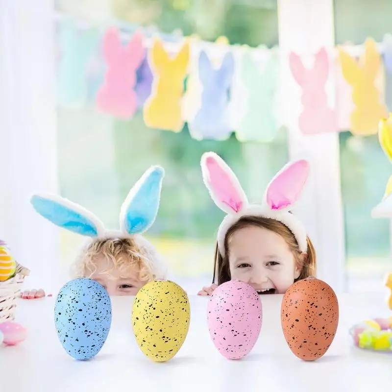 6 шт. DIY пасхальное яйцо Подвеска Игрушка для детского сада подарки ручной работы фестиваль домашний декор для отеля пластиковые вечерние игрушки для детей орнамент