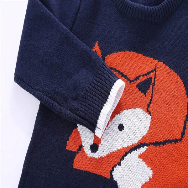 Детский свитер хлопковый свитер с круглым вырезом для мальчиков и девочек