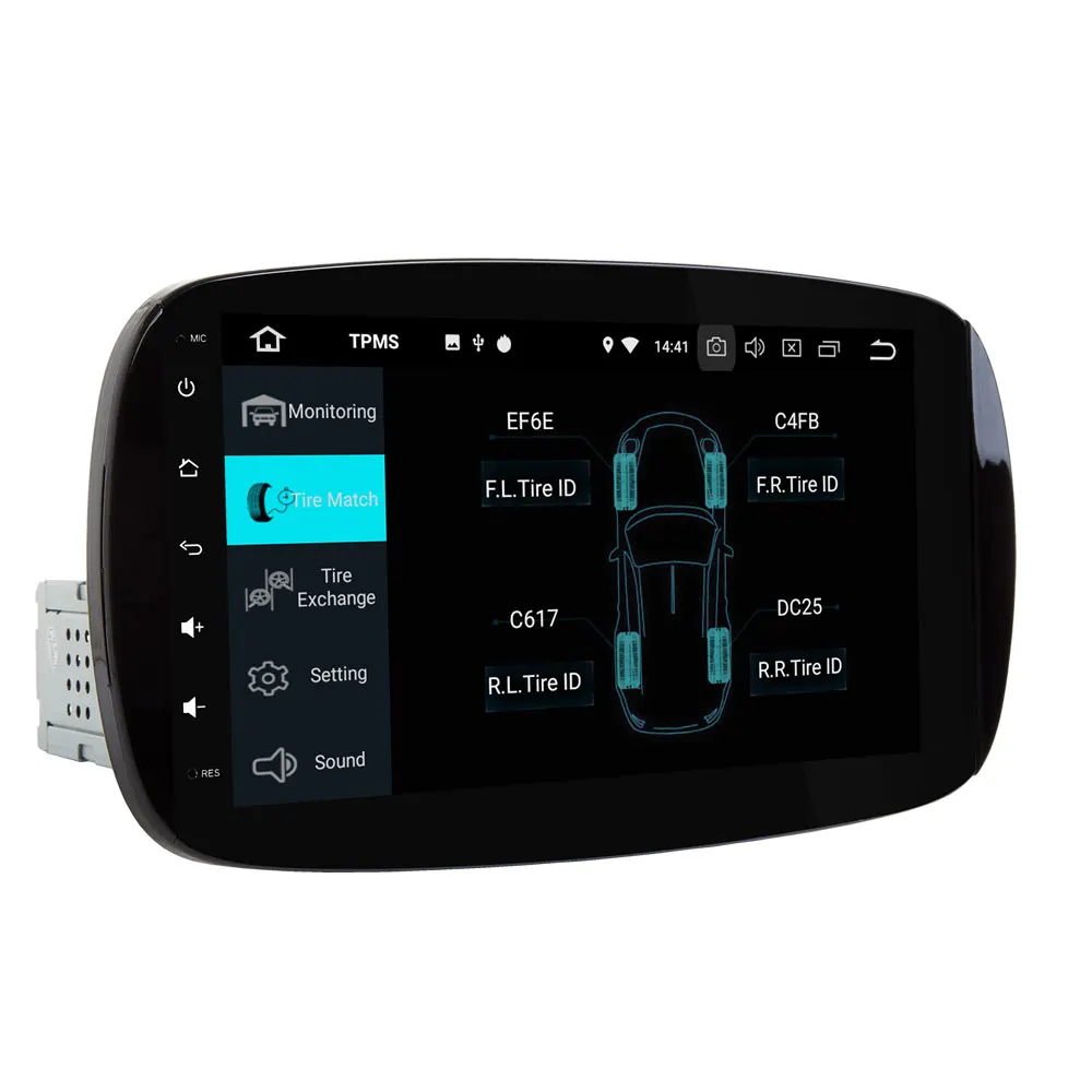 Best IPS 8 Core Android 8.1 Car DVD Multimedia Radio Stereo GPS Player For Mercedes Benz Smart Fortwo 2015 2016 2017 4GB RAM+32GB ROM 1