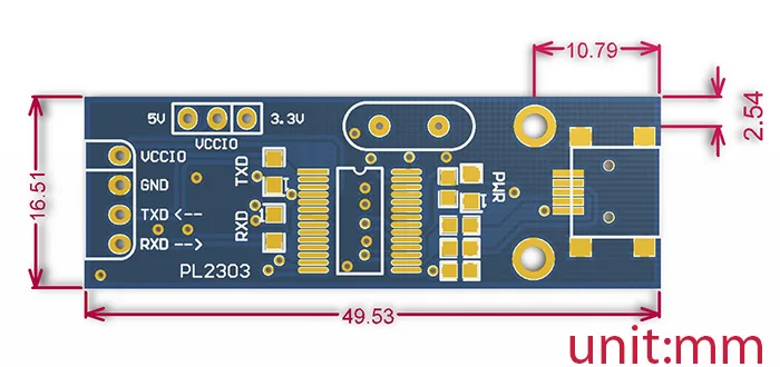 100 шт. Waveshare PL2303 usb-uart совета (мини) PL2303TA USB к ttl модуль поддерживает Windows XP/7/8/8,1/10