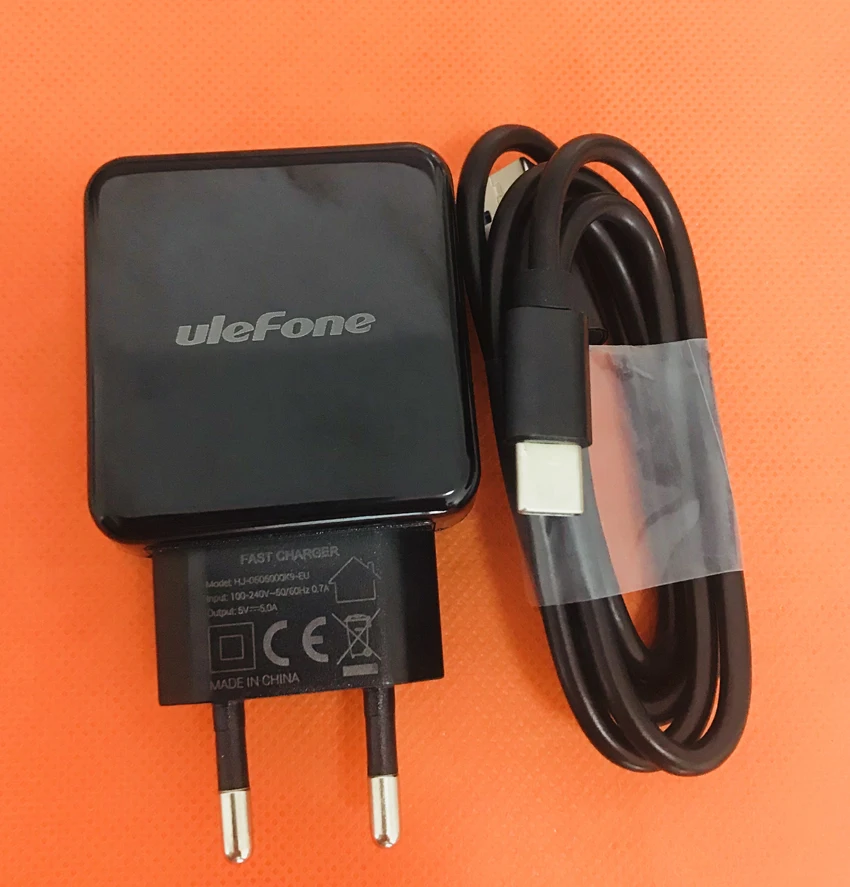 

Original Fast 5.0A Travel Charger EU Plug Adapter+ Type C USB Cable for Ulefone Power 5 MTK6763 Octa Core 6.0" FHD Free Shipping