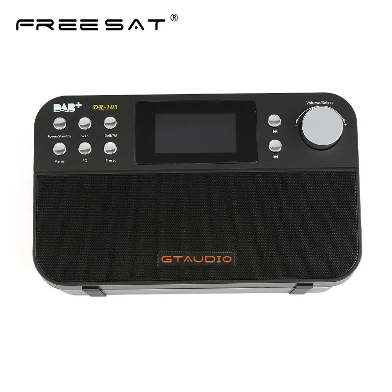 

Freesat DR-103B DAB Receiver Portable Digital DAB FM Stereo Radio Receptor With 2.4 Inch TFT Black White Display Alarm Clock