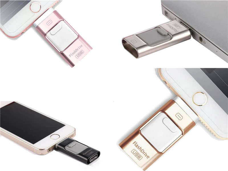 Microflash usb флеш-накопитель для iphone 8/7/6 s/6 s plus/6/5 5S/Ipad флешки OTG 8 ГБ 16 ГБ 32 ГБ 64 ГБ ручка привода HD memory stick