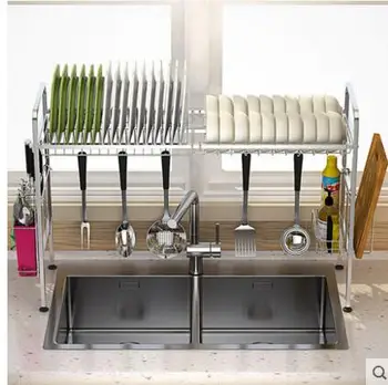 

304 stainless steel sink bowl with a kitchen rack