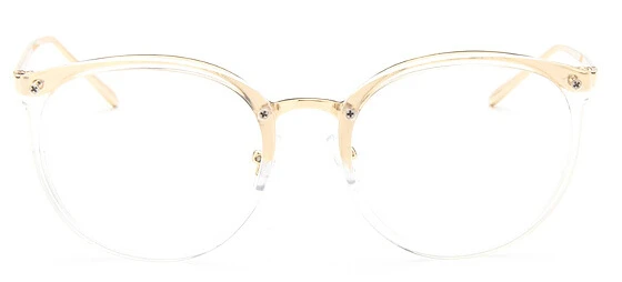 Оптические линзы, очки для женщин, модные очки для близорукости, оправа для очков, трендовые металлические очки, прозрачные линзы, женские очки