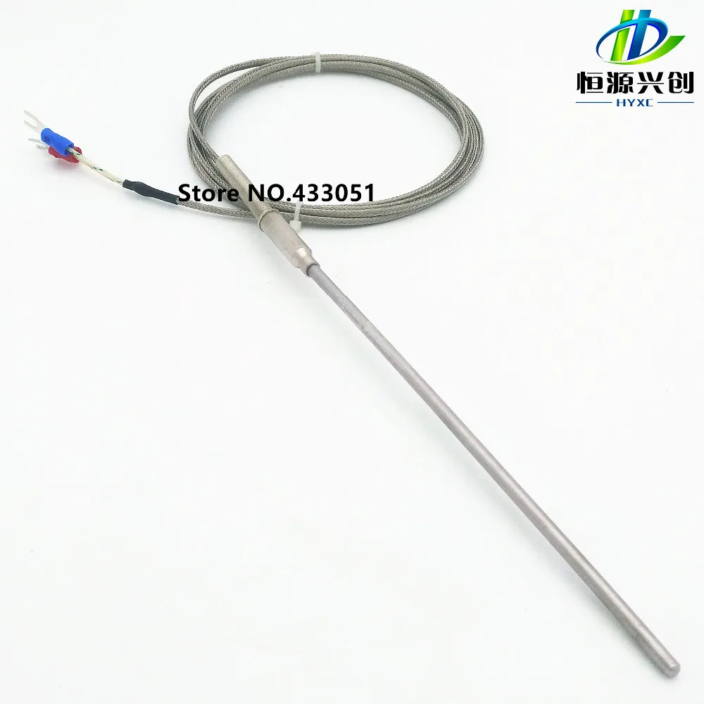 K 타입 열전대 프로브 150 mm 센서, 프로브 직경 4mm,1m 케이블 온도 프로브 센서, 0-600 도
