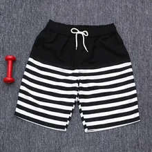 Цвет шить полоса Watershort Для мужчин шорты Плавание Мужские Шорты для купания быстросохнущая пляж серфинг calcao короткие masculino Running Плавание ming