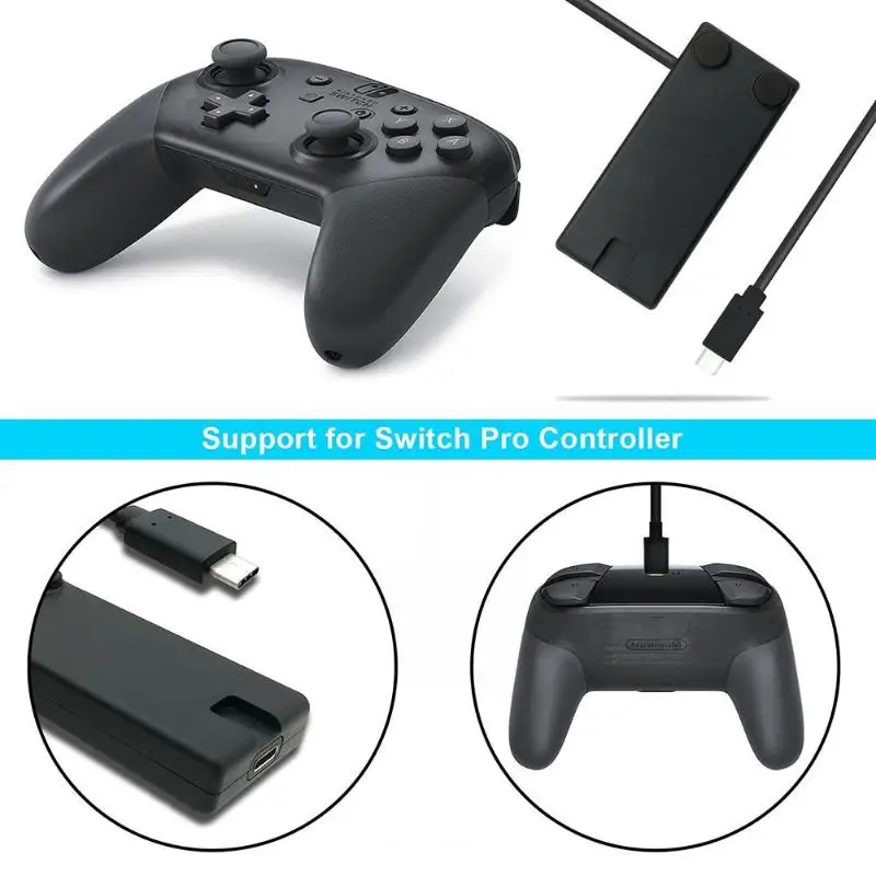 ALLOYSEED 10Gbps TYPE-C 3.1 Non-slip Dock and Charger Extender Cable for Nintendo Switch / Nintendo NS NX Extension Hot