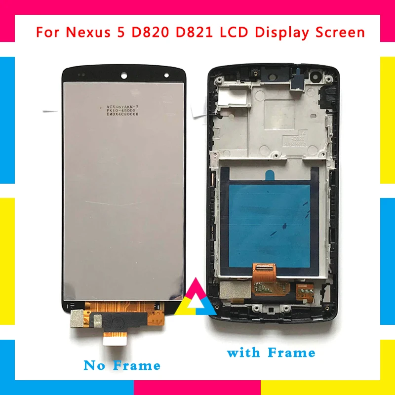 

LCD Display Screen With Touch Screen Digitizer Assembly For LG Google Nexus 5 D820 D821 Black No Frame or with Frame