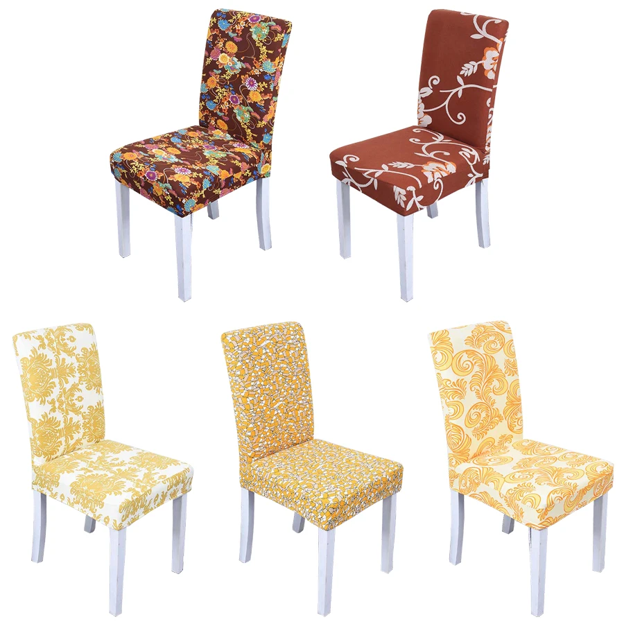 Universal Spandex Chair Cover Elastic Seat Cover Dining Room Kitchen Party Decor
