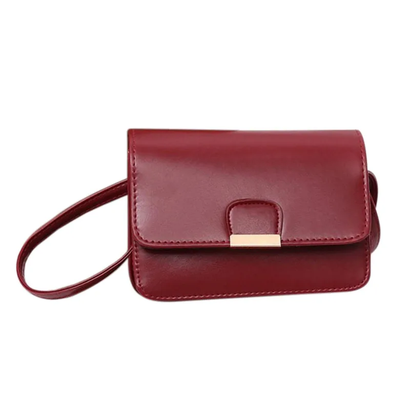 

Women's Fashion Leather Simple Solid Handbag Small Shoulder Bags Crossbody Bags for Girls Messenger Bags for Female